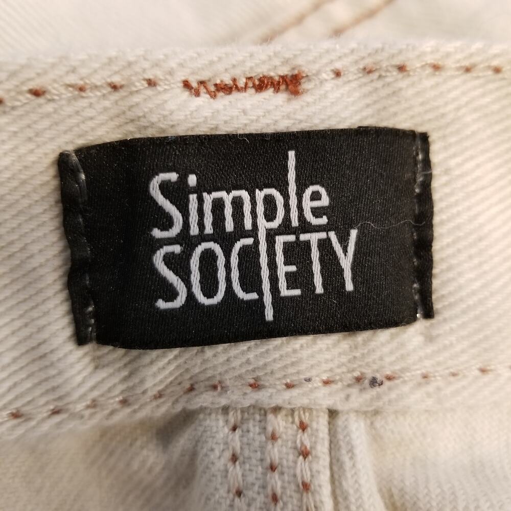 Simple Society Women's Light Tan High Rise Carpenter Jeans Size 28 - Picture 4 of 6